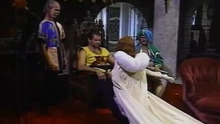 Magnificent red-head French MILF rammed in cosplay sex party